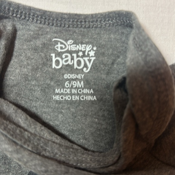 Disney Baby Charcoal Gray Romper with Mickey Mouse Design - Picture 3 of 3